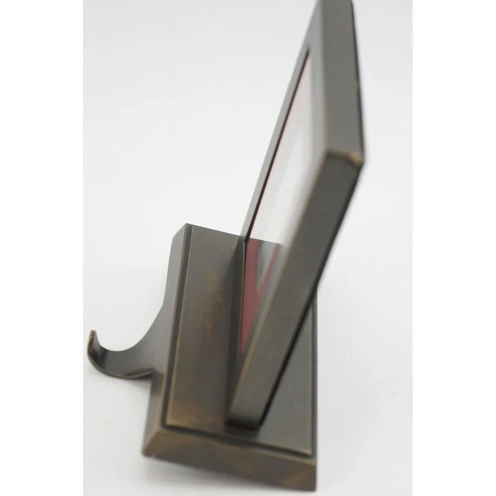VGC W/ Box Pottery Barn Grosgrain Picture Frame Stocking Holder Stand Short Hook